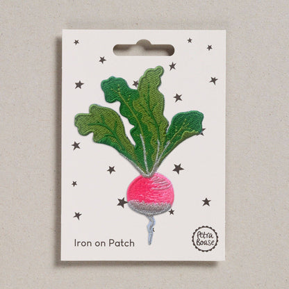 Radish | Vegetable Iron-On Embroidered Patch