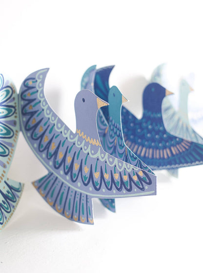 PEACE DOVES CONCERTINA GARLAND