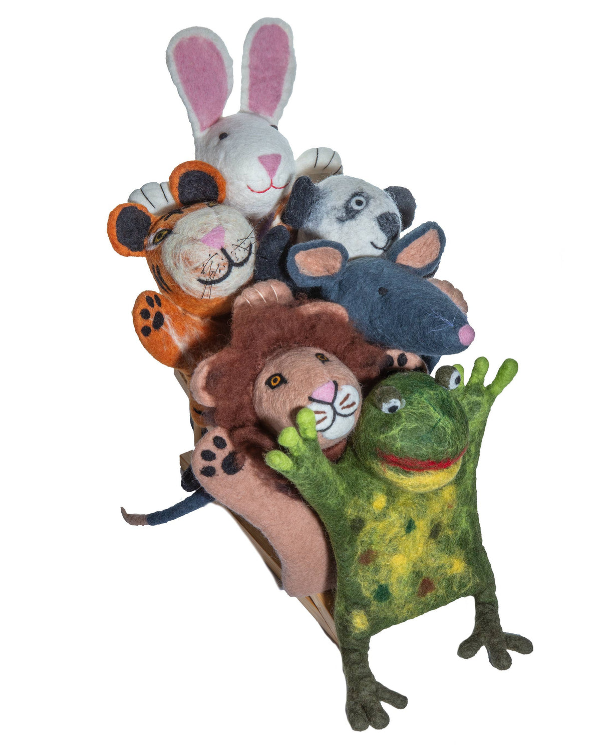 Ruby Puppet Hand Puppet - Frog – Ruby Mountain Goods