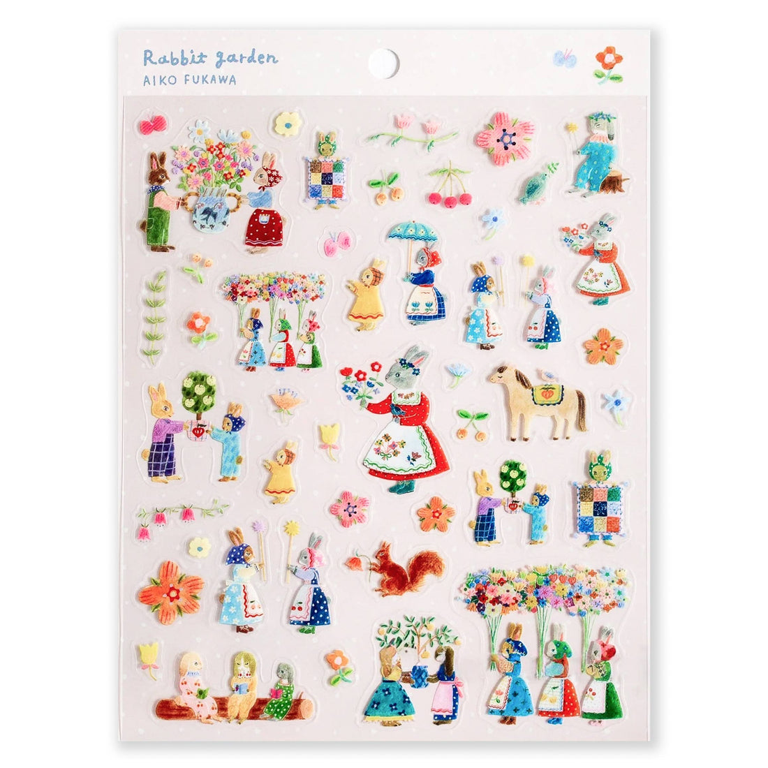 Aiko Fukawa Sticker Sheet - Rabbit Garden