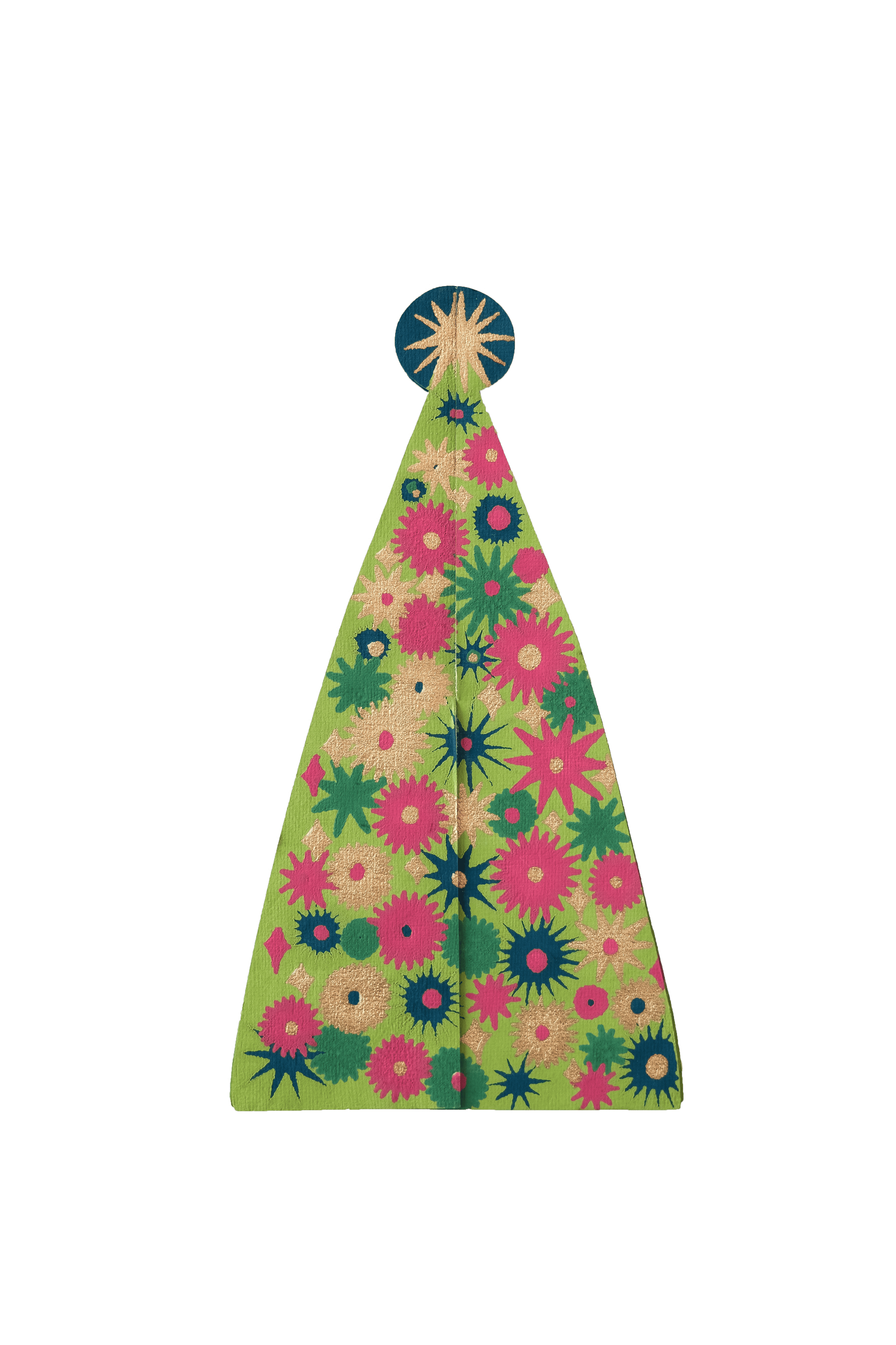 STAR TREE GREETING CARD