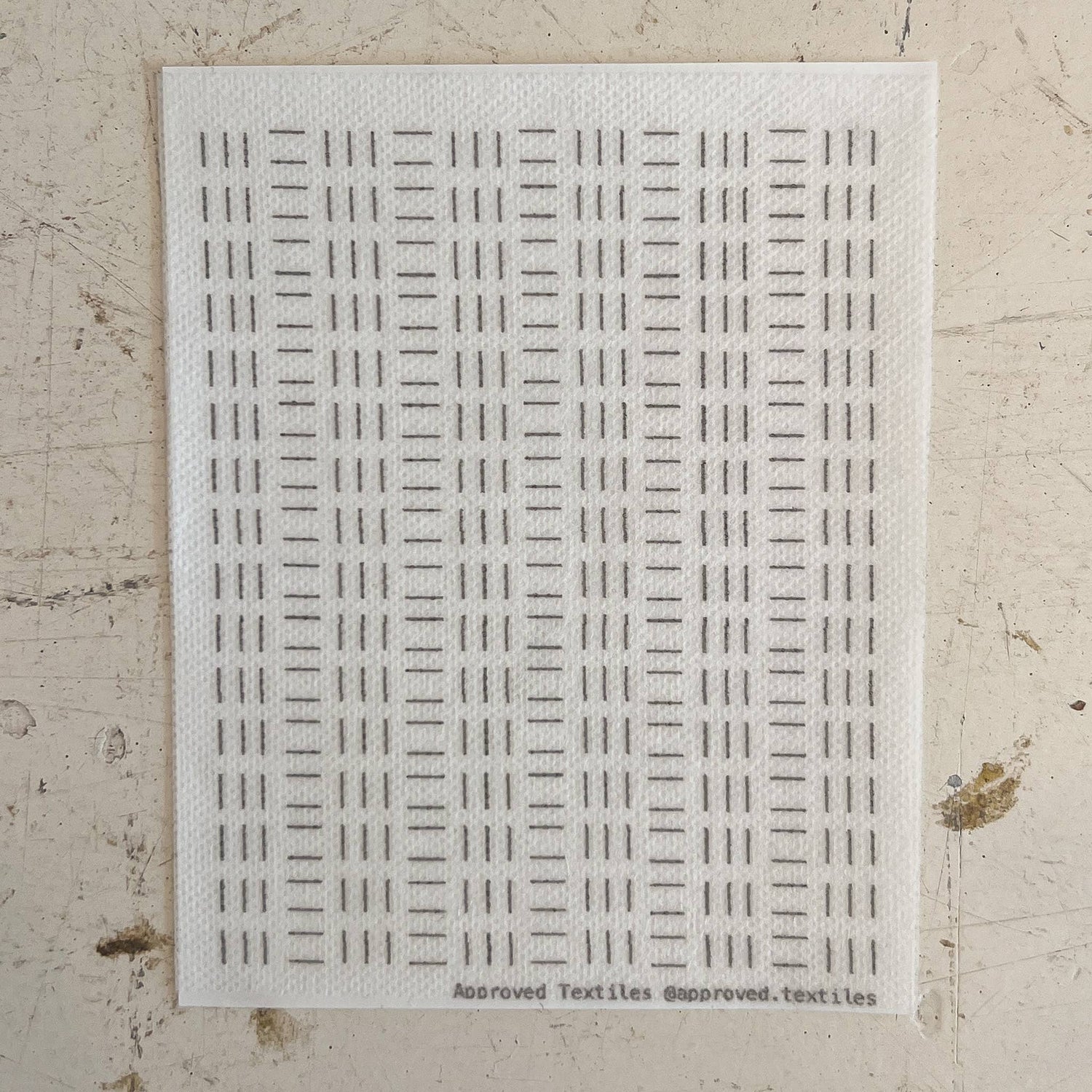 Visual Mending Embellishment Transfer- Vertical Dashes