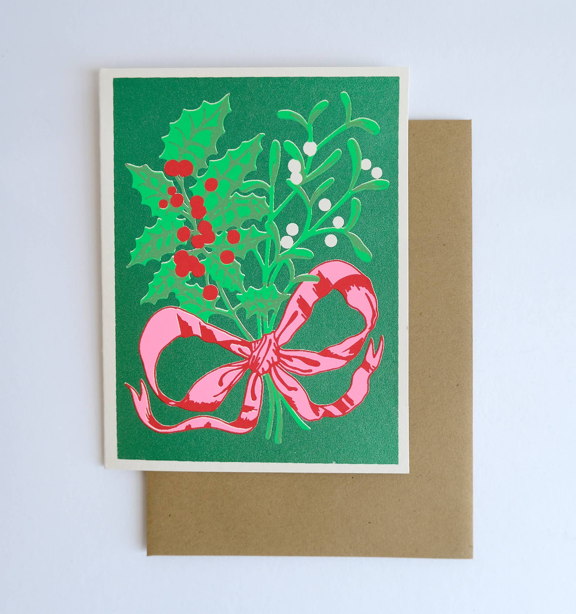 Holly and Mistletoe Card