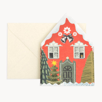 Christmas Houses Concertina Card