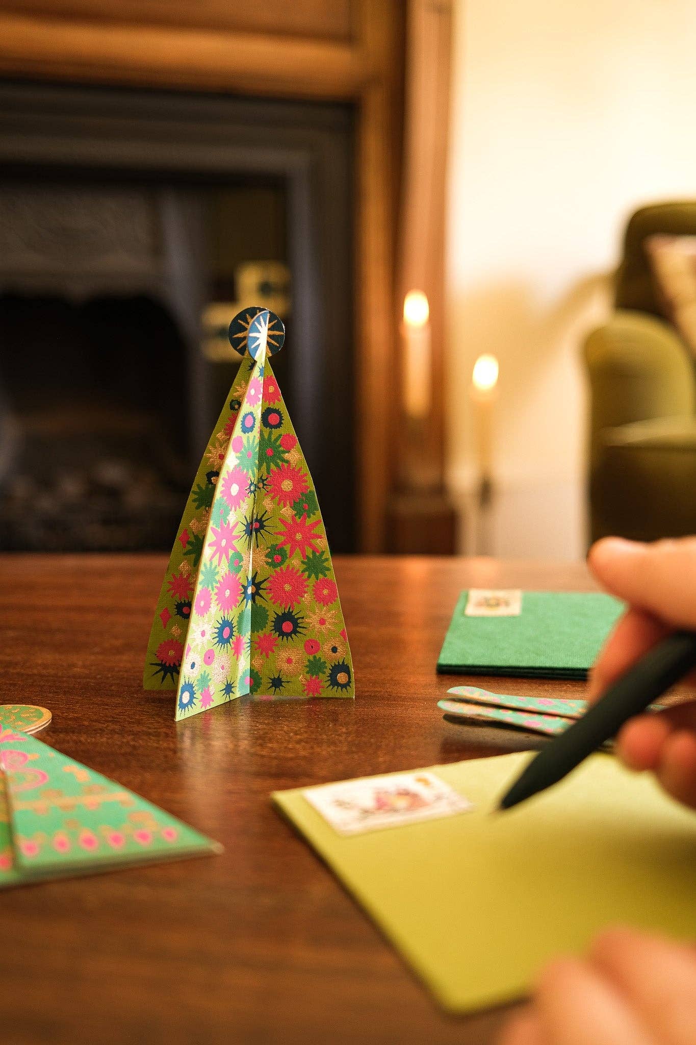STAR TREE GREETING CARD