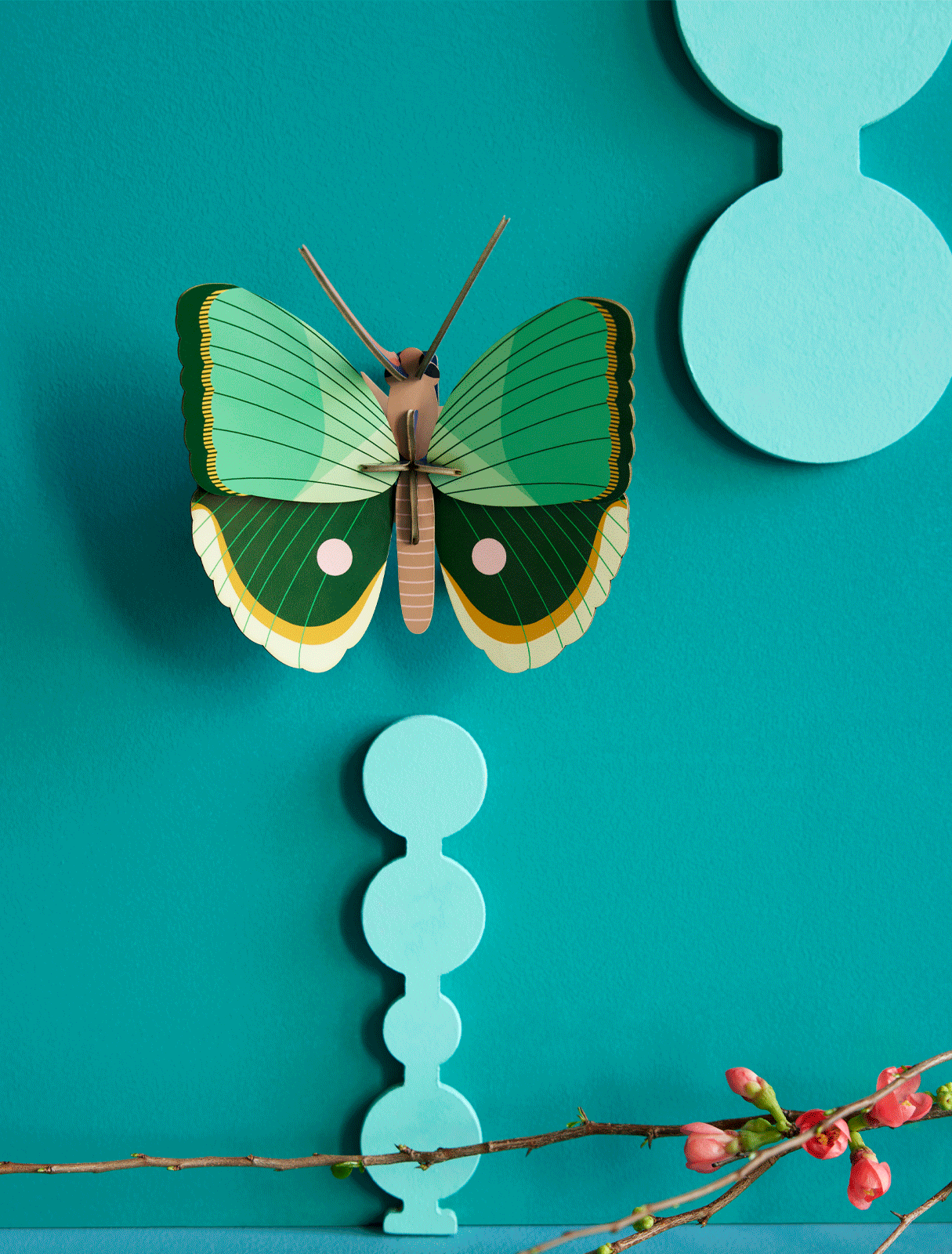 Fern Striped Butterfly 3D Wall Art