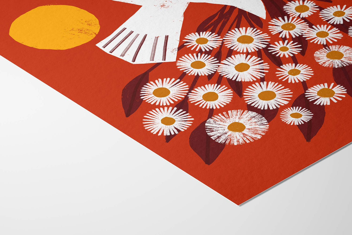 Red Dove Art Print