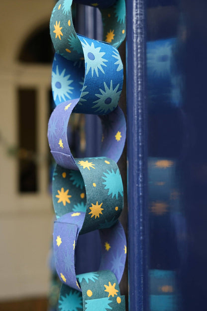 BLUE &amp; YELLOW PAPER CHAIN KIT
