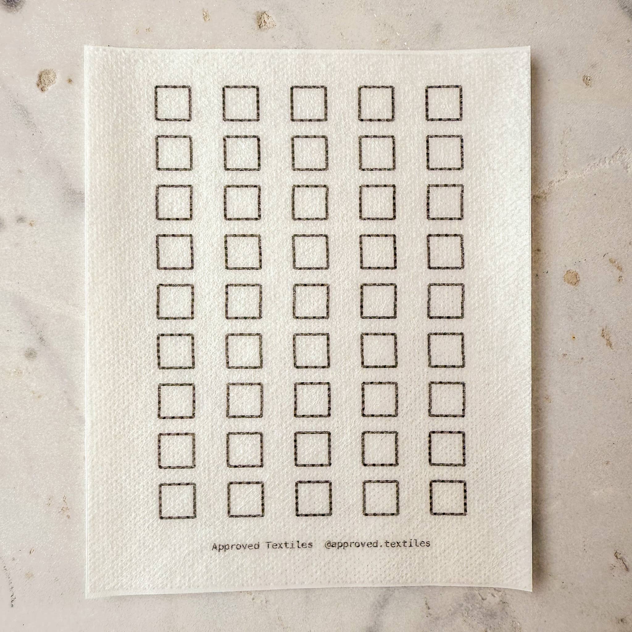 Visual Mending Embellishment Transfer - Agnes Martin