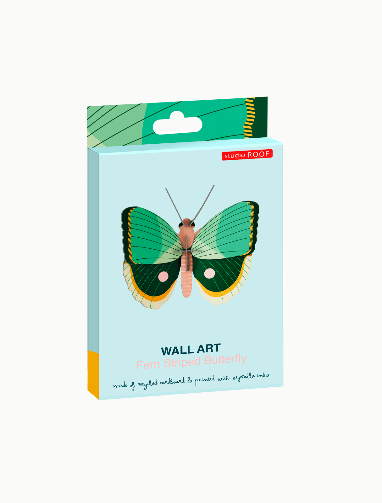 Fern Striped Butterfly 3D Wall Art