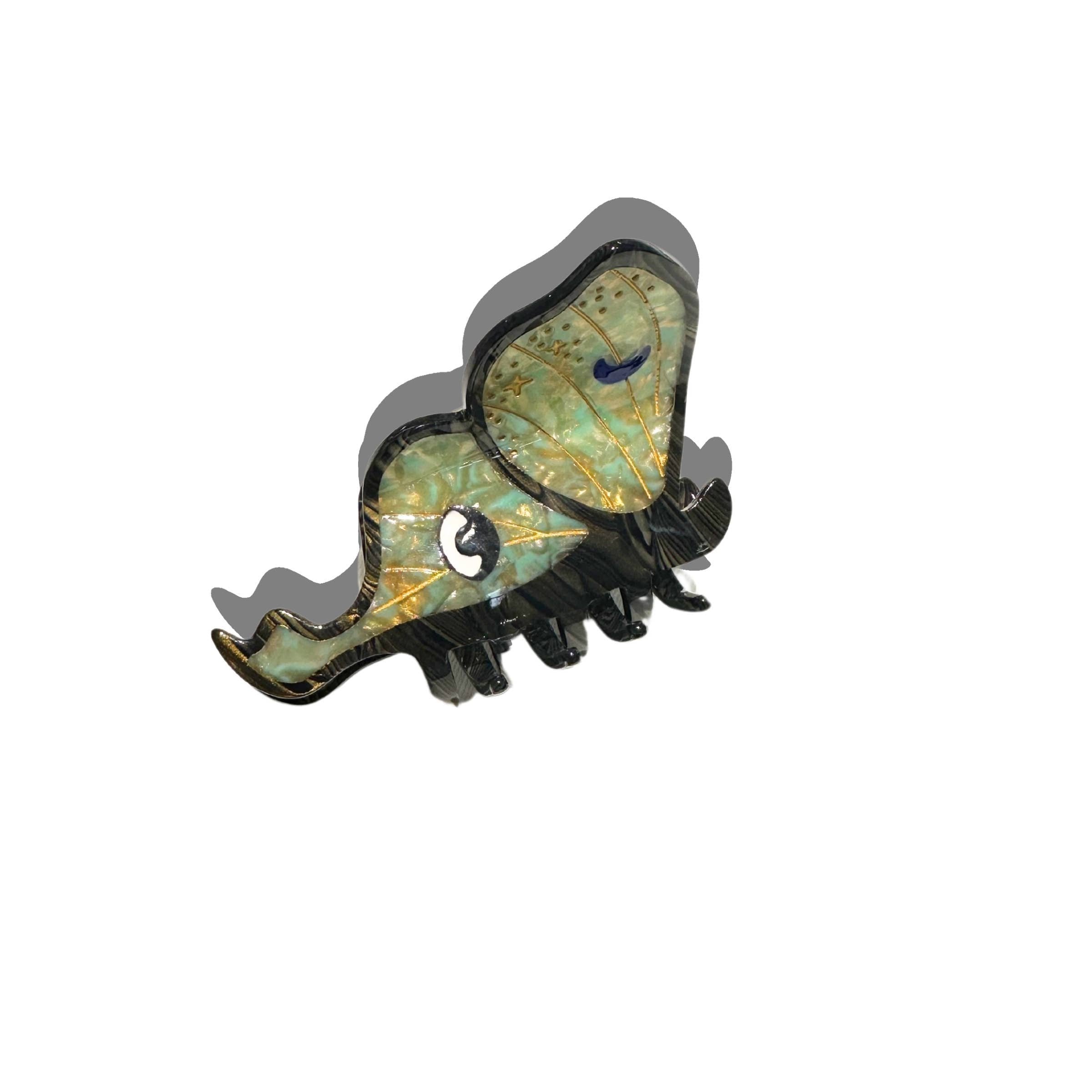 Luna Moth Claw Hair Clip