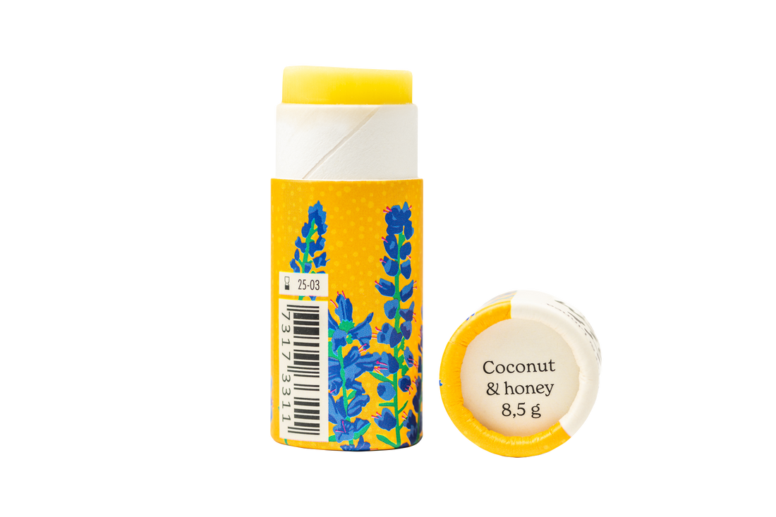 Läppbalsam - Kokos och honung - i pappersförpackning