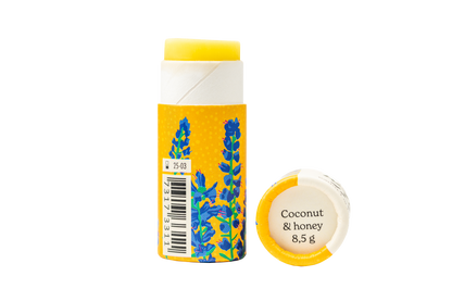 Läppbalsam - Kokos och honung - i pappersförpackning