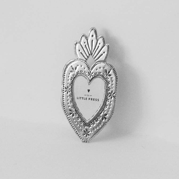 Mini Silver Heart Frame