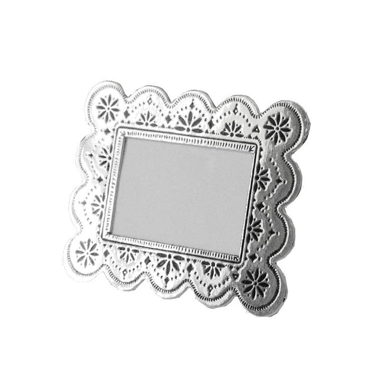 Faux Tin Silver Biscuit Frame