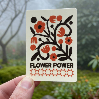 Flower Power Sticker