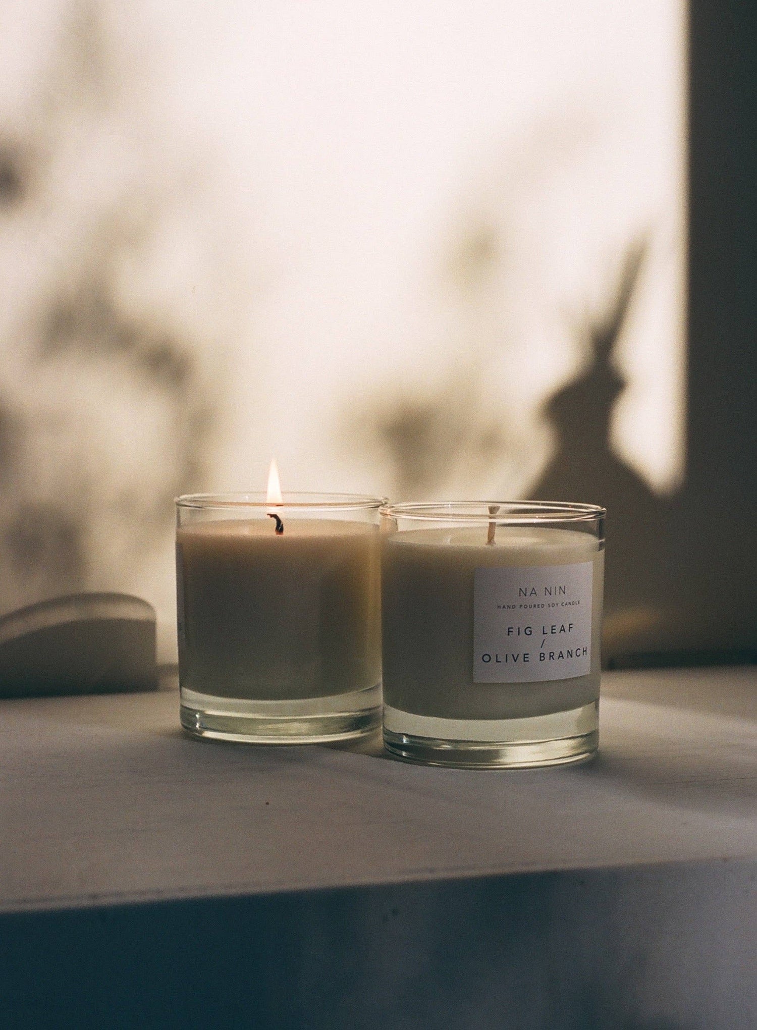 Fig Leaf &amp; Olive Branch Candle / Available in Multiple Sizes