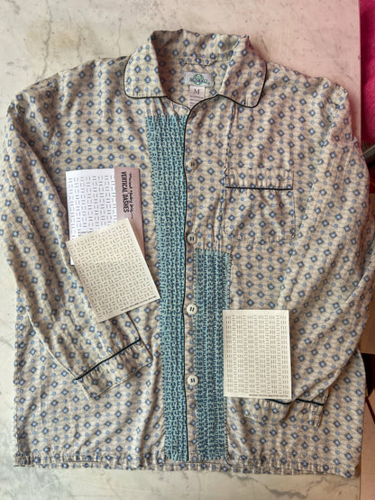 Visual Mending Embellishment Transfer- Vertical Dashes