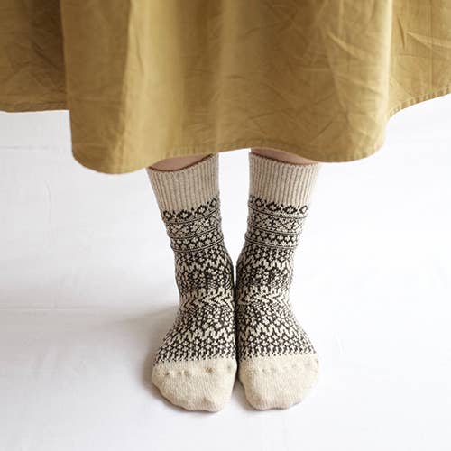 Wool Jacquard Socks
