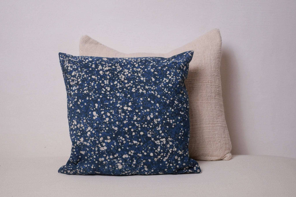 Natural Colours Cushion Cover, Indigo wax,  No.1