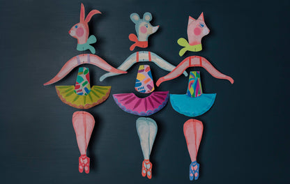 Cat Ballerina Nursery Mobile