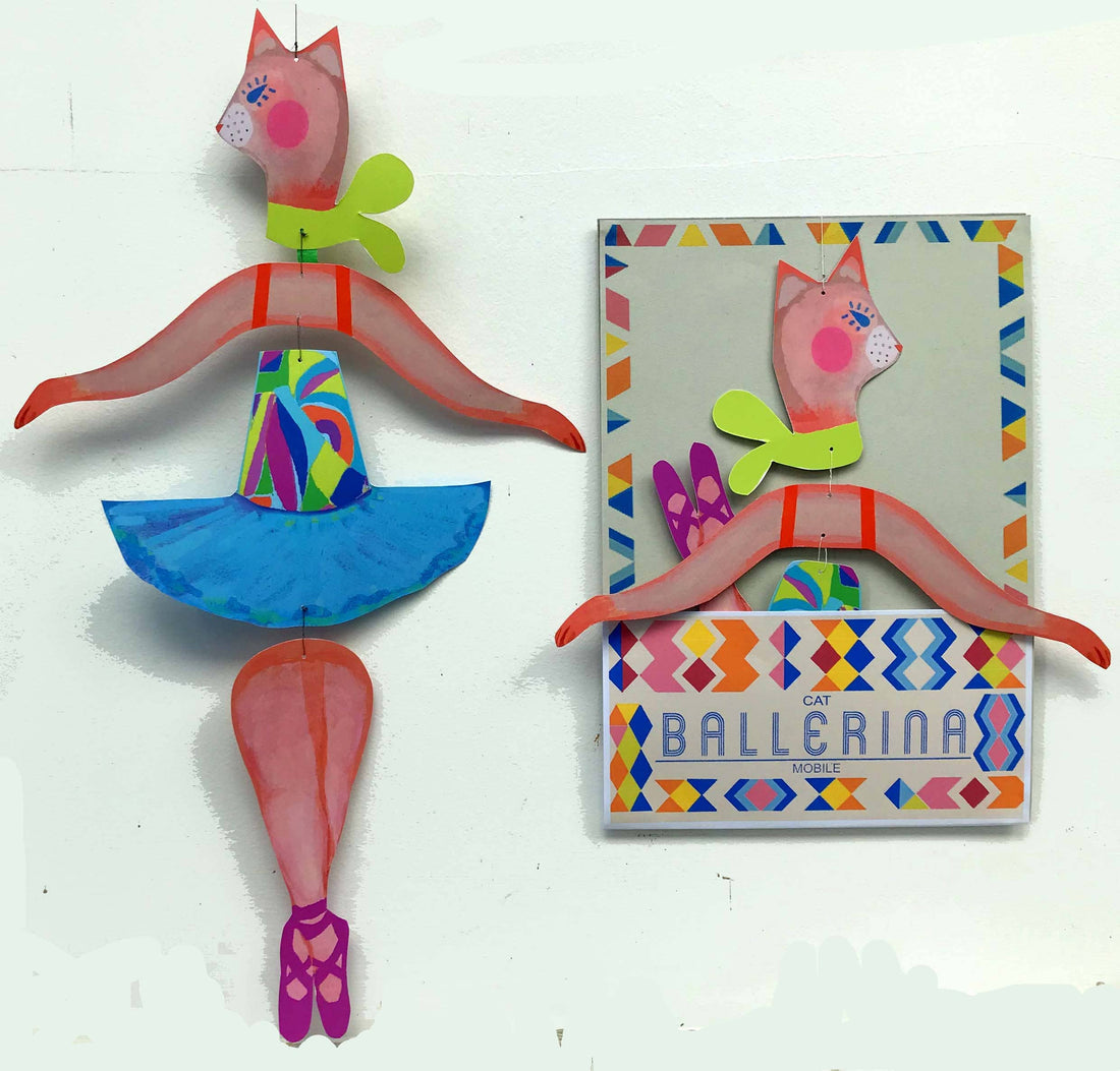 Cat Ballerina Nursery Mobile