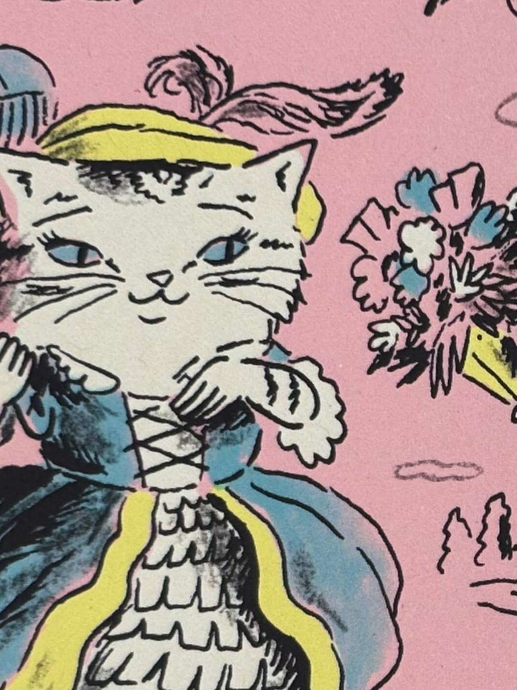 Rococo Cats Greeting Card