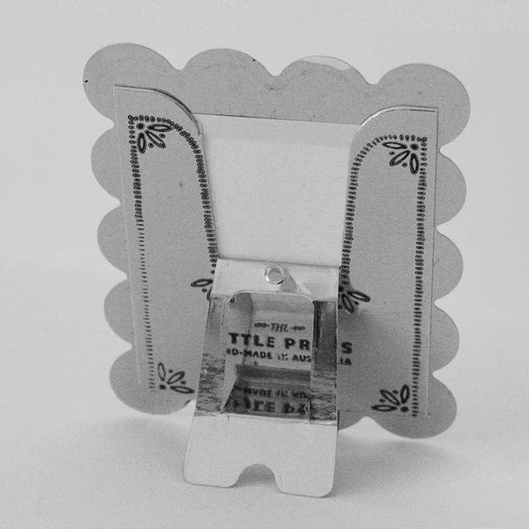 Faux Tin Silver Biscuit Frame