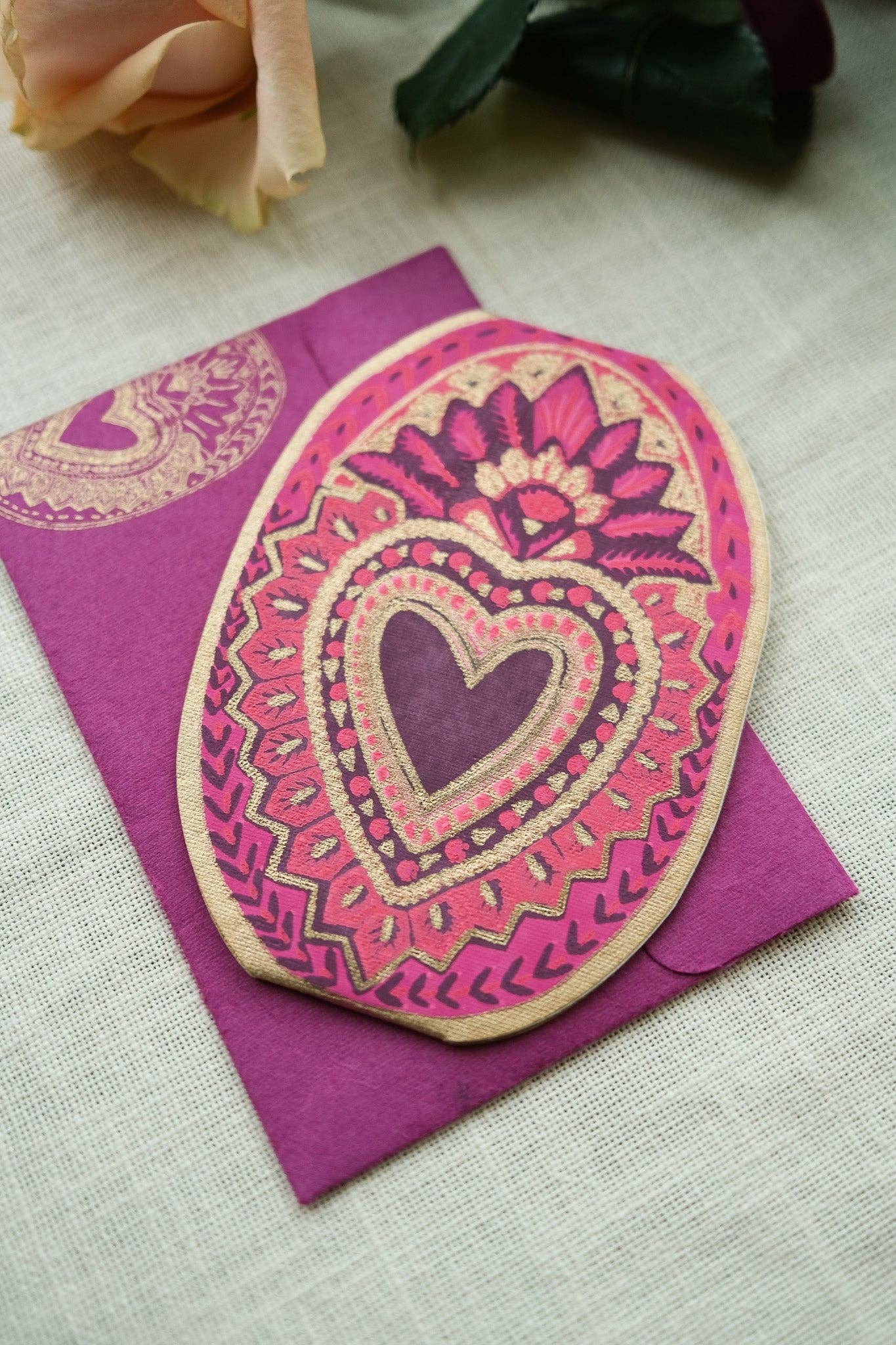 Heart Of Feathers Greeting Card
