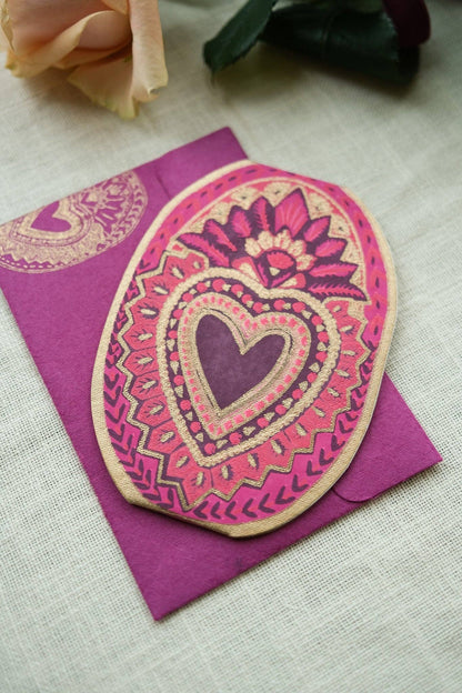 Heart Of Feathers Greeting Card