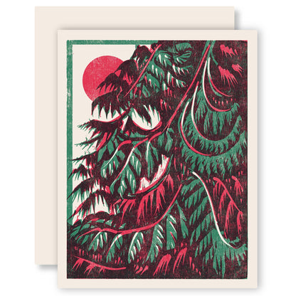 Red Cedar Sunrise Holiday Card - Boxed Set of Six