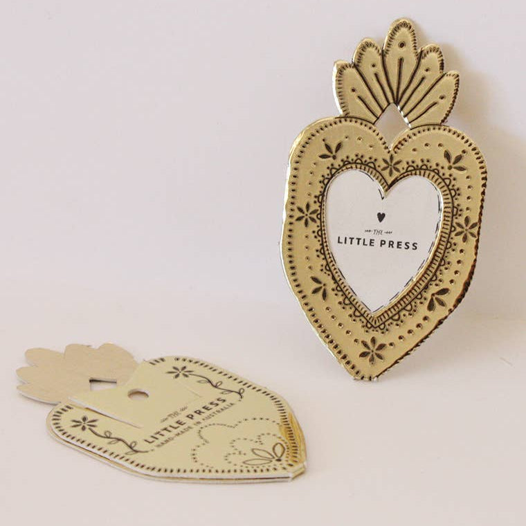 Mini Gold Heart Frame