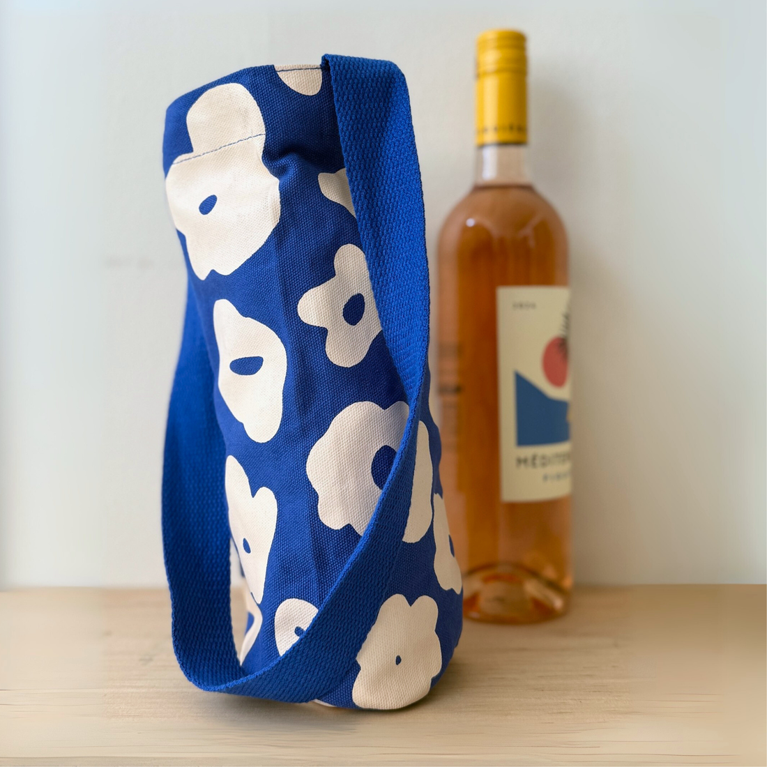 Wine Tote - Cobalt