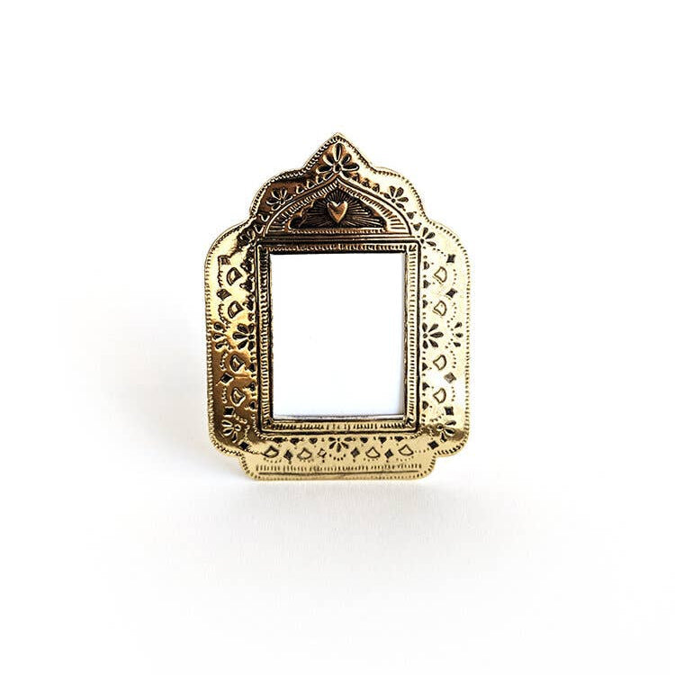 Small Gold Faux Tin Frame