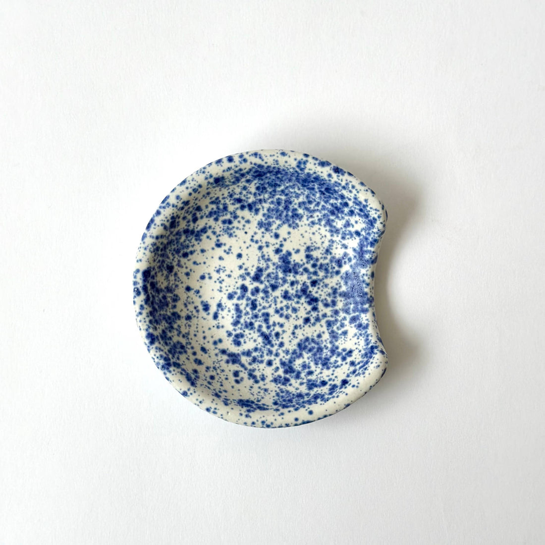 Ceramic Spoon Rest: Blue Speckle