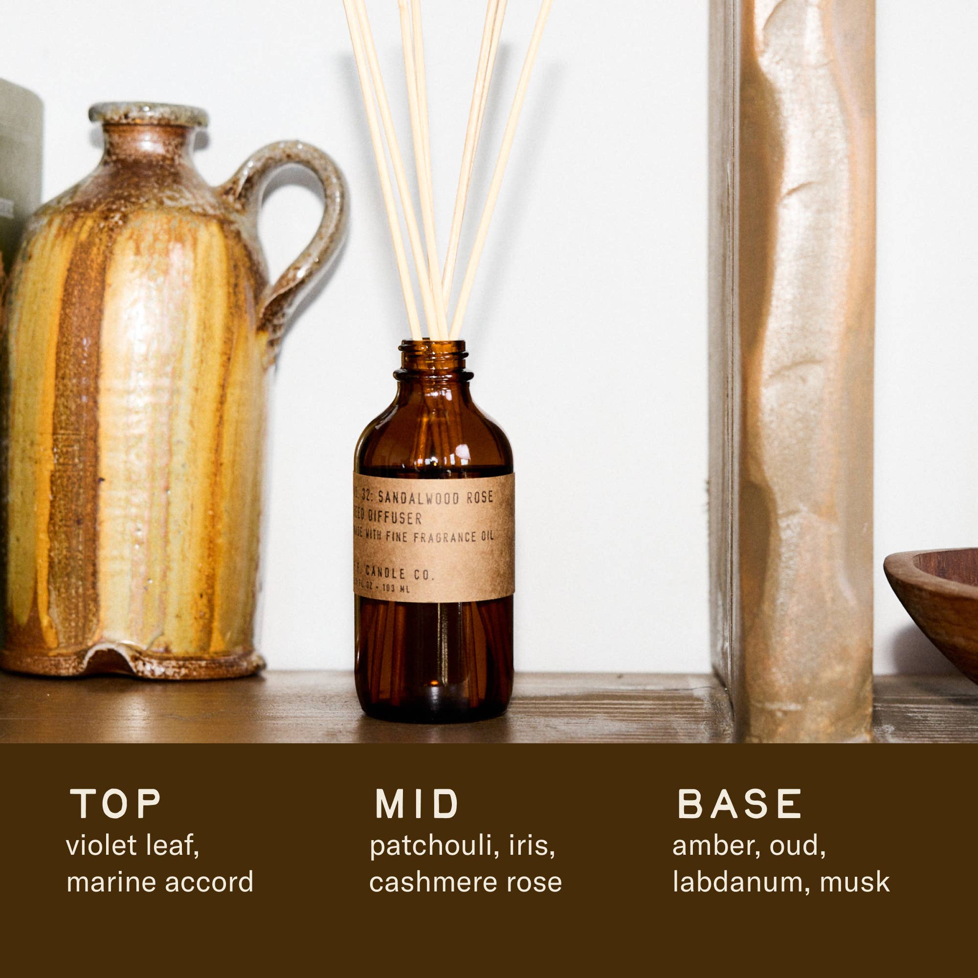 Sandalwood Rose - 3.5 oz Reed Diffuser