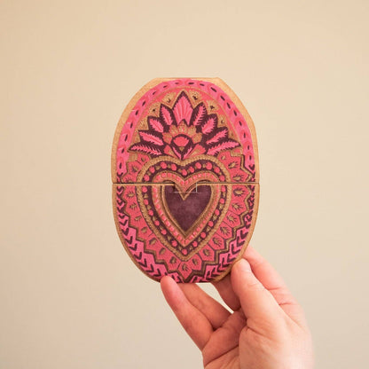 Heart Of Feathers Greeting Card