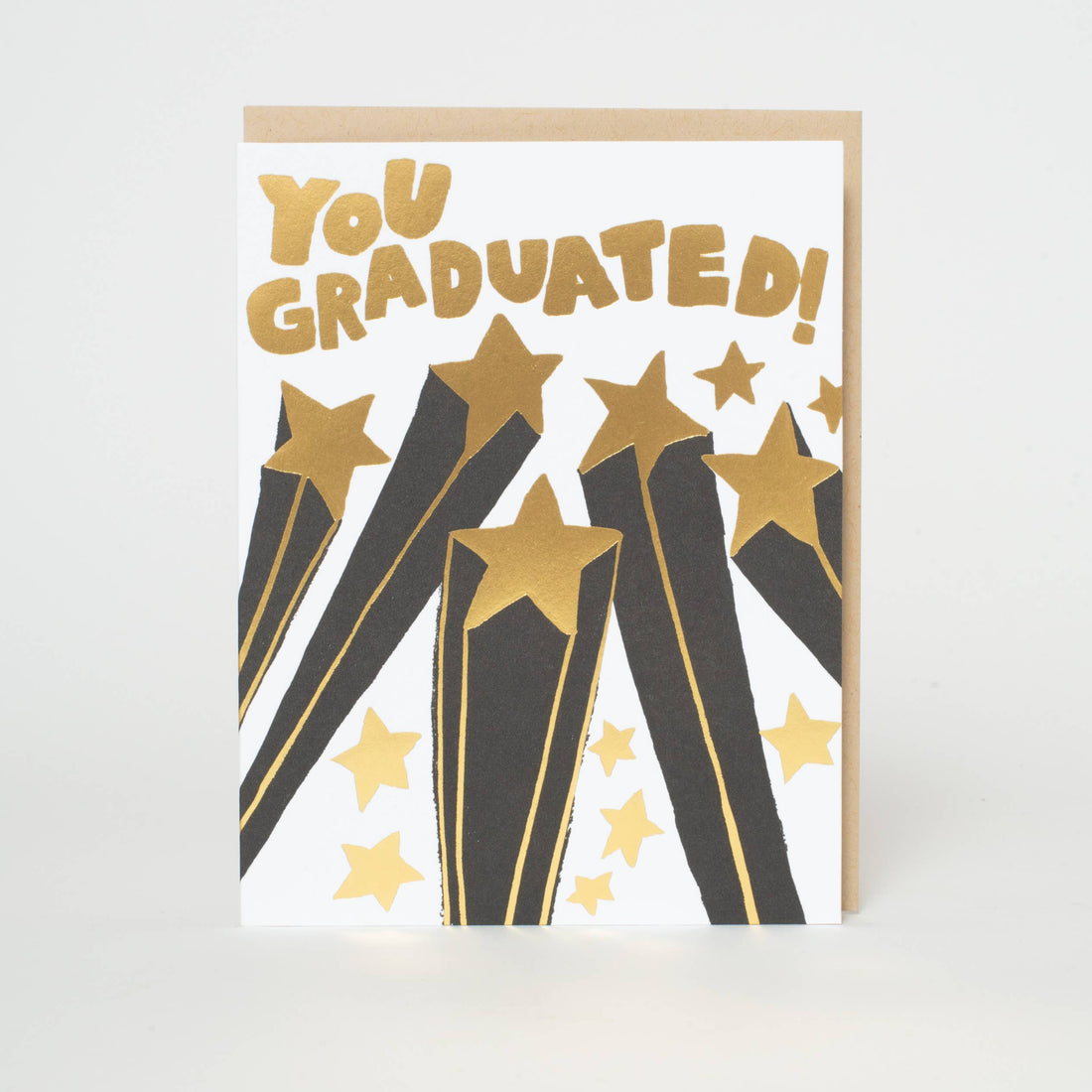 Graduation Congrats Letterpress Greeting Card by Egg Press