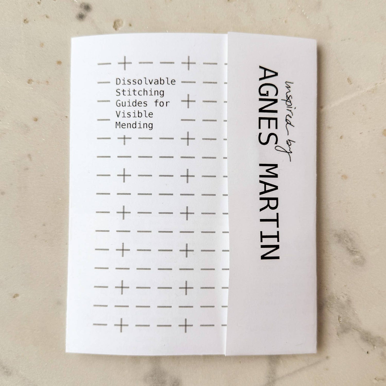 Visual Mending Embellishment Transfer - Agnes Martin