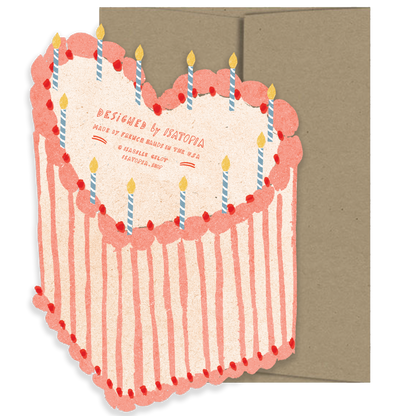 Heart Cake Birthday Collection - Die Cut Card