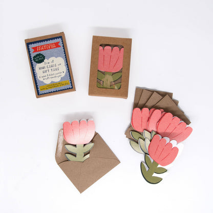 Blooming Flower Mini Cards - box of 6