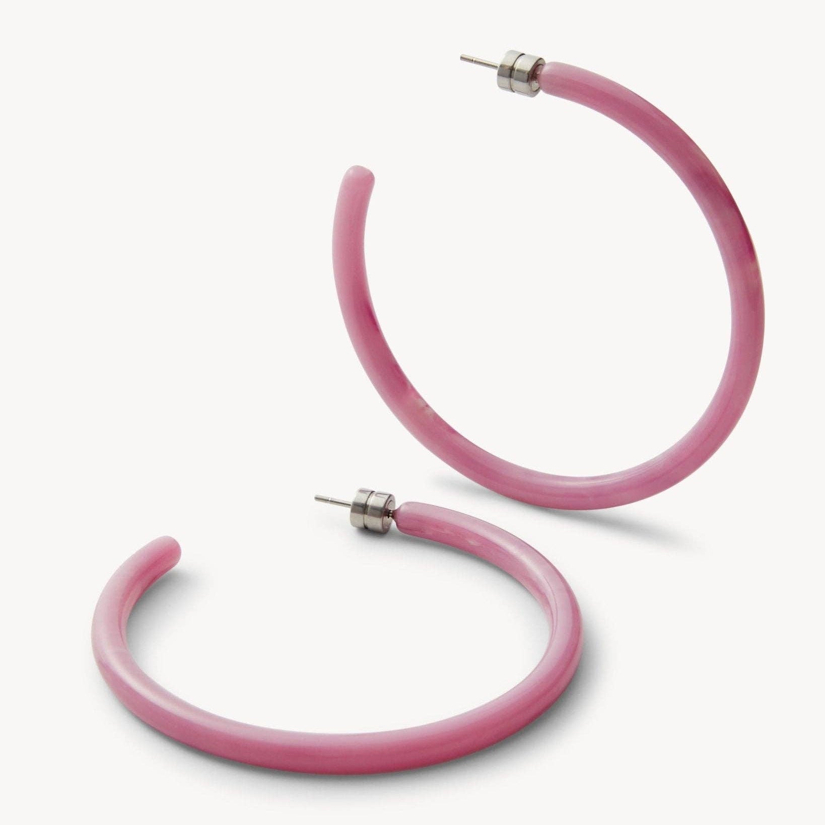 Large Hoops in Orchid