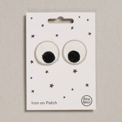 Googly Eyes Iron-On Embroidered Patches