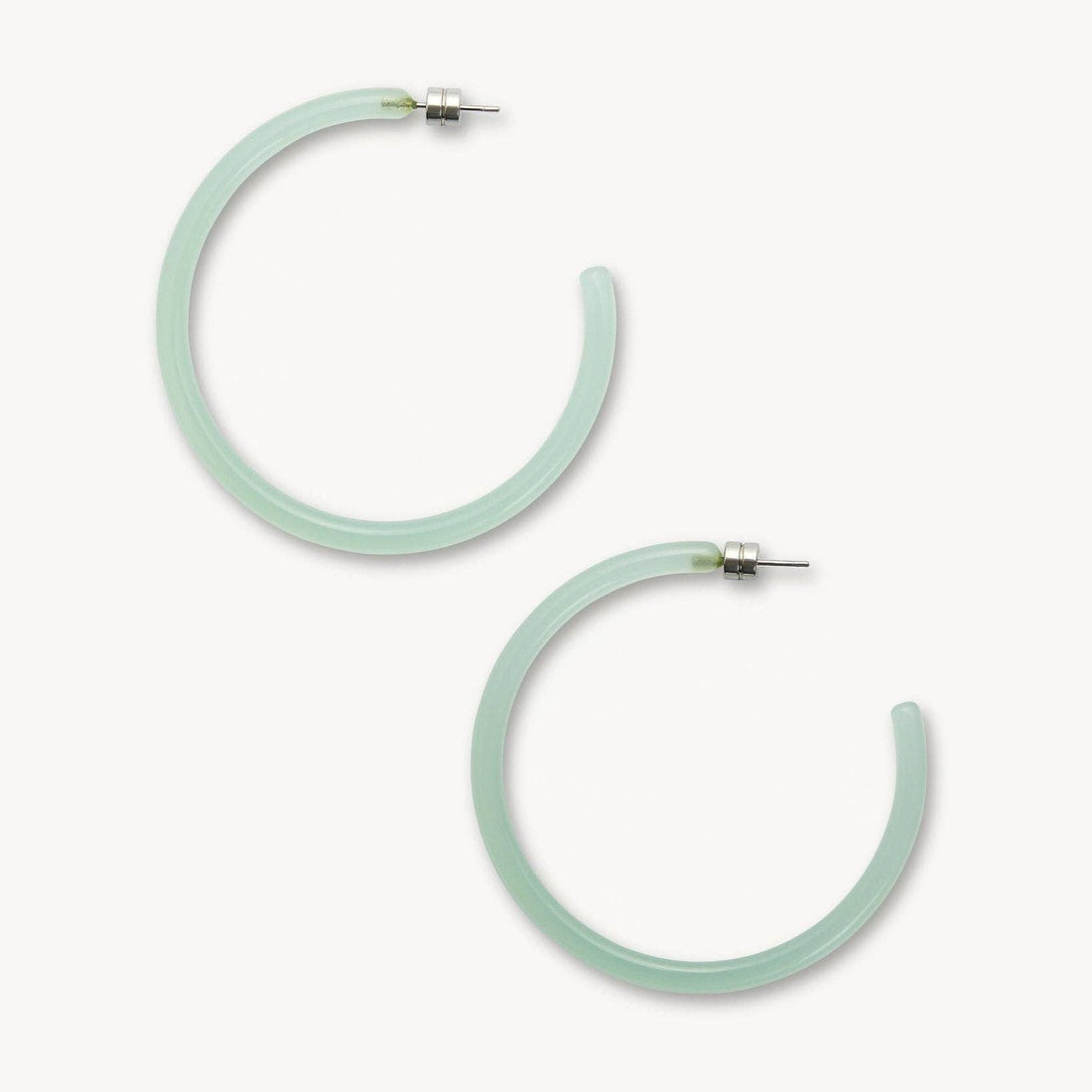 Large Hoops in Sea Glass