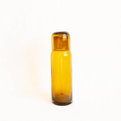 Handblown Glass Carafe - Amber