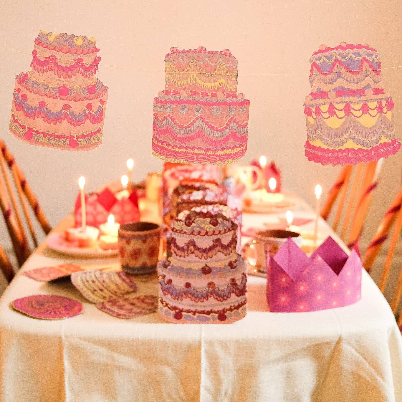 Celebration Cakes Sewn Garland