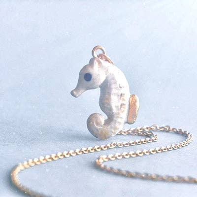 Arctic Seahorse Necklace