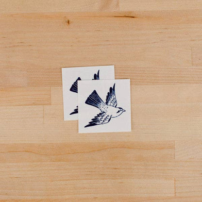Cartolina Bird Tattoo Pair