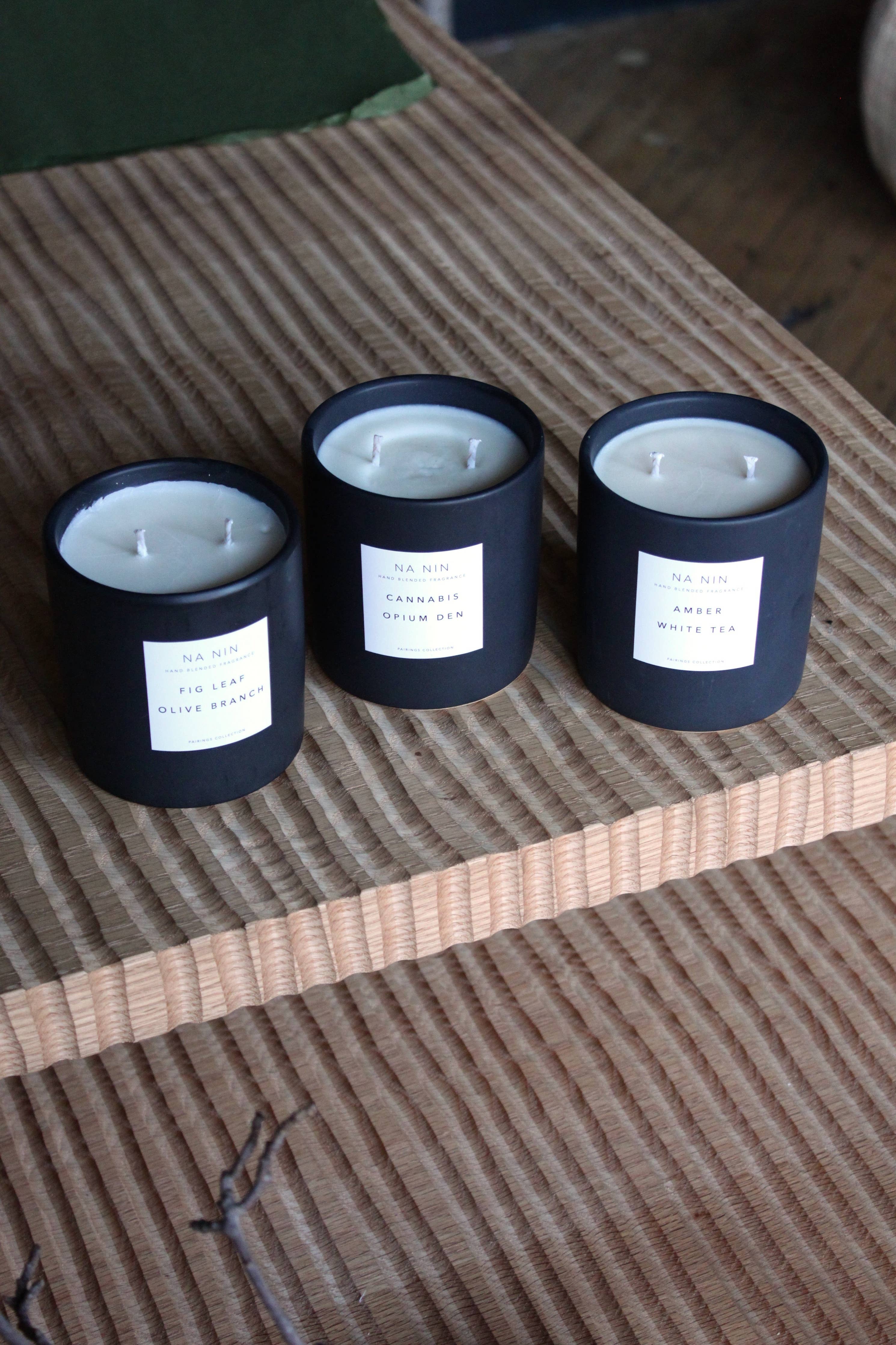 Fig Leaf &amp; Olive Branch Candle / Available in Multiple Sizes