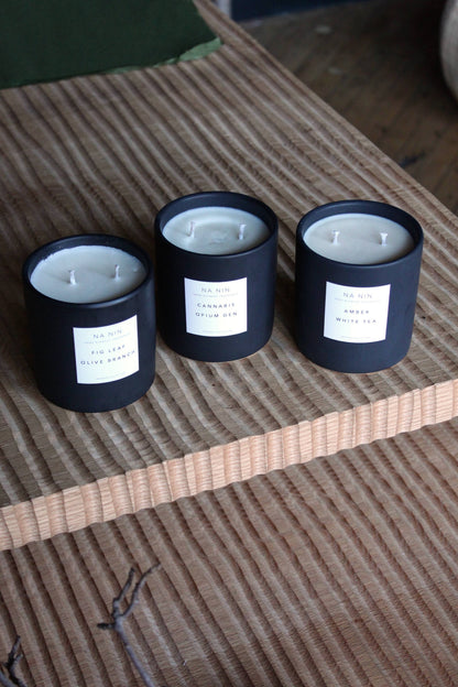 Fig Leaf &amp; Olive Branch Candle / Available in Multiple Sizes